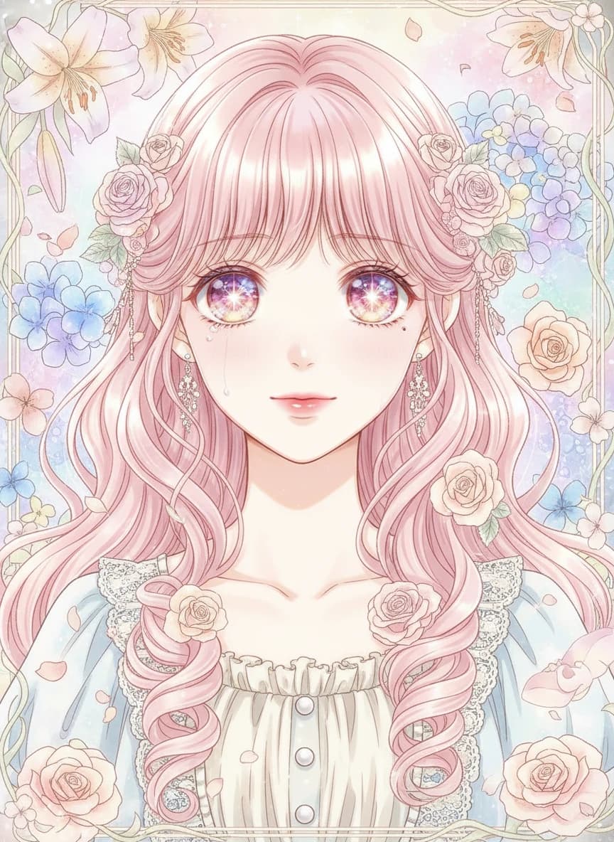 Shoujo anime avatar preview