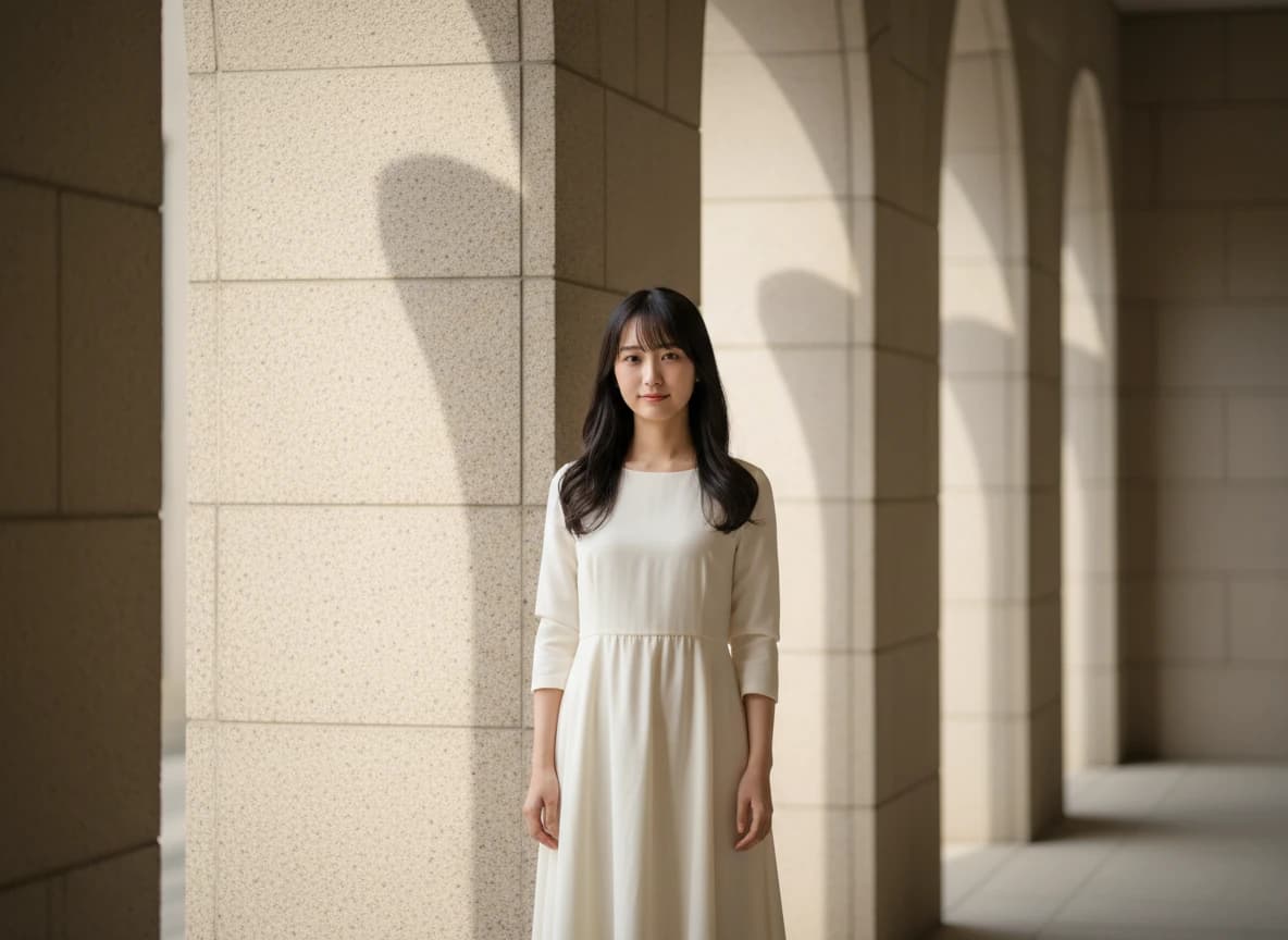 Original photography before creative AI wardrobe shift