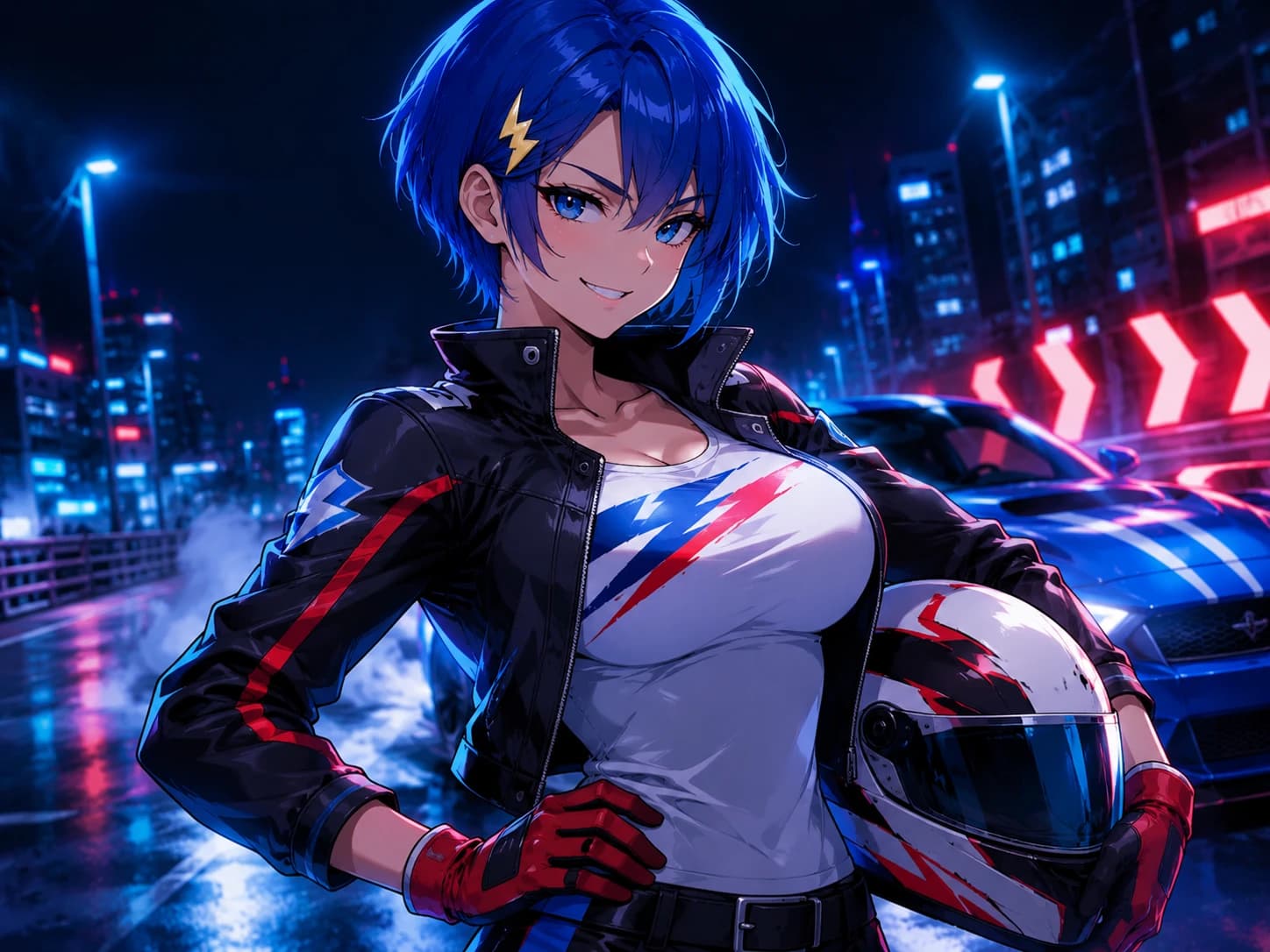 Anime OC AI character example