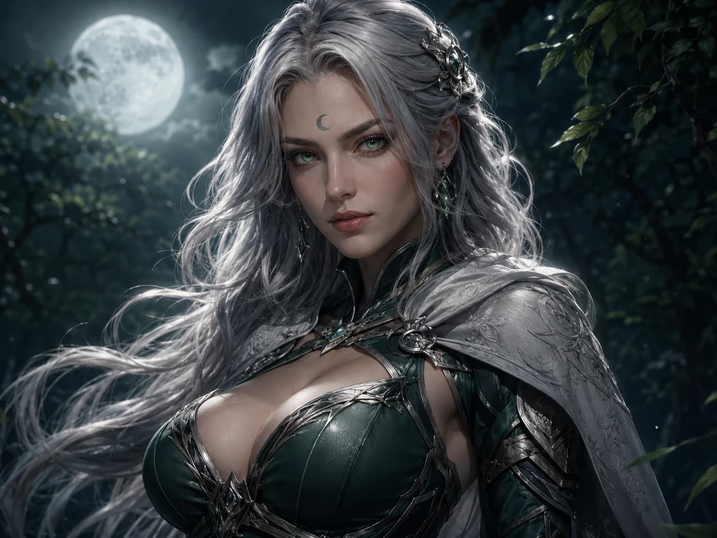 Clear Facial Identity in an AI character art example