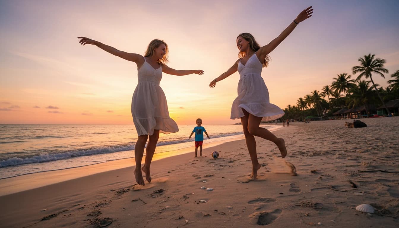 Image with unwanted objects and distractions, people in background, cluttered elements that ruin composition, needs object removal for cleaner look