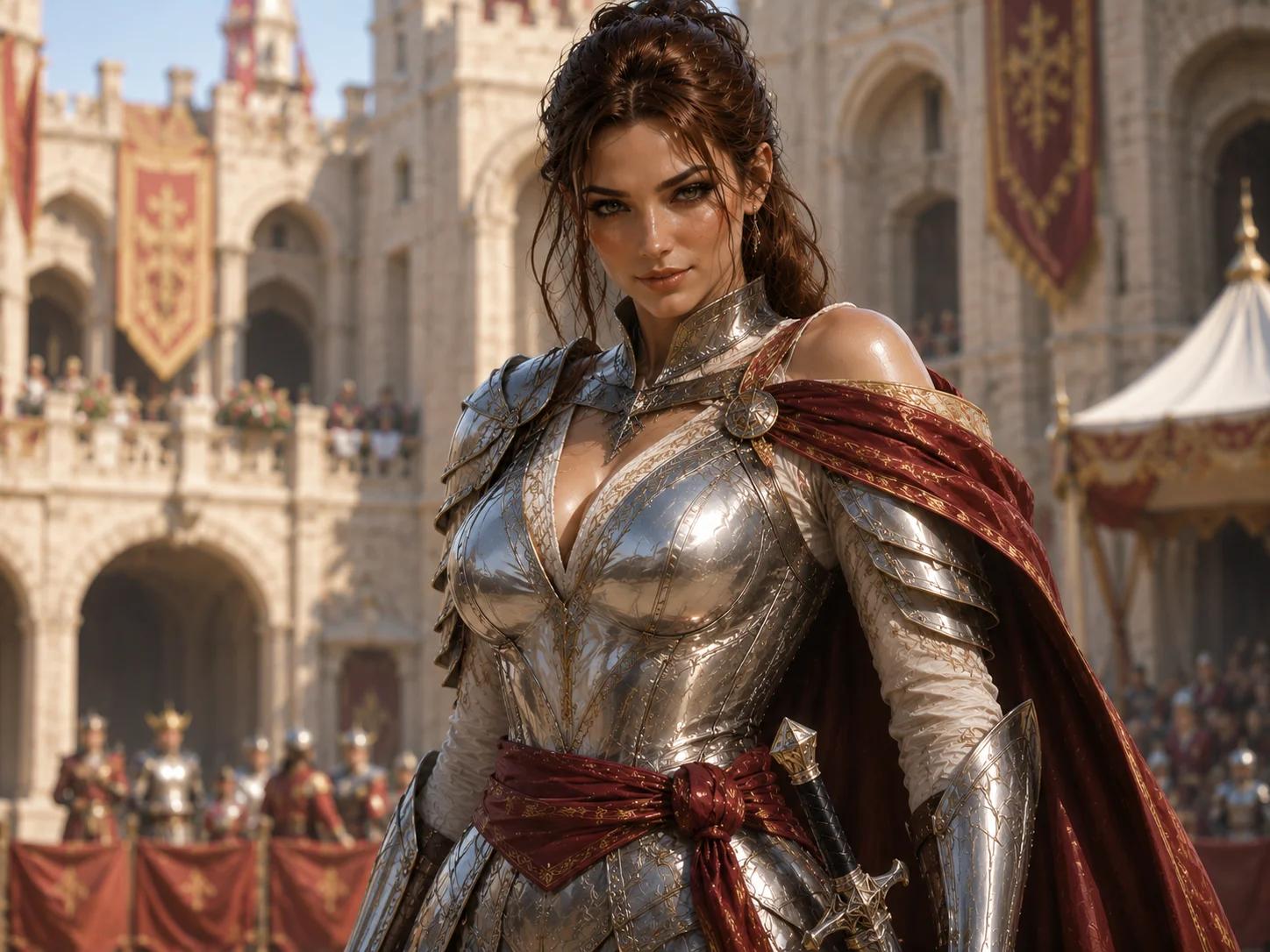 Human Knight fantasy RPG portrait example