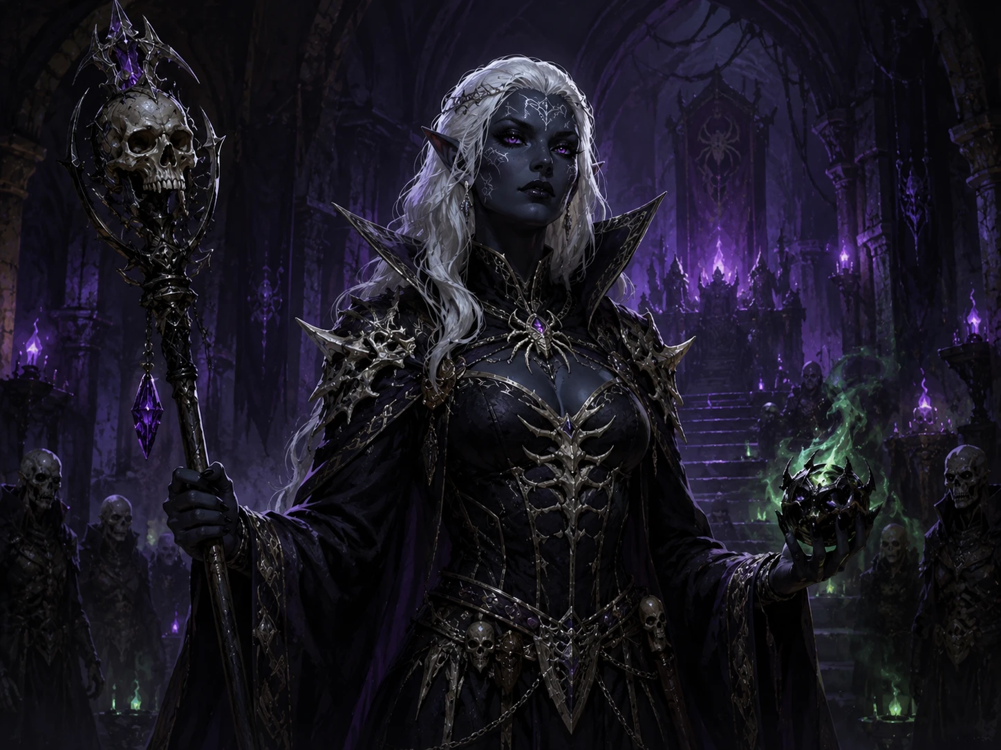Campaign boss created with a D&D villain portrait generator