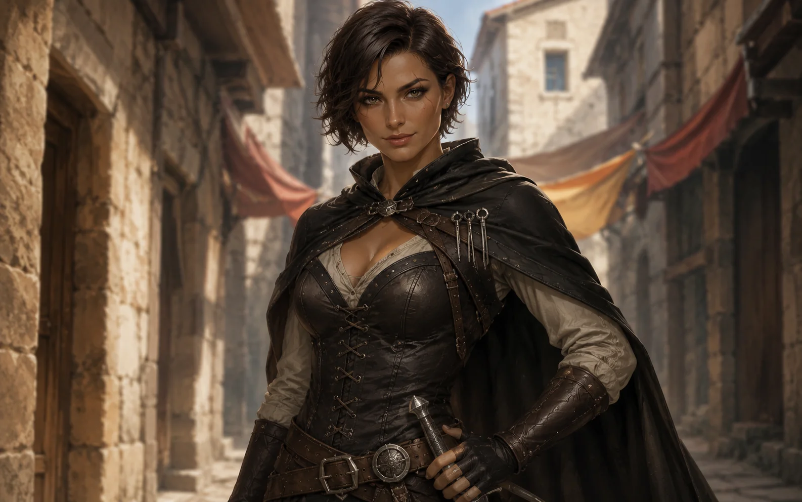 Human rogue D&D profile picture example